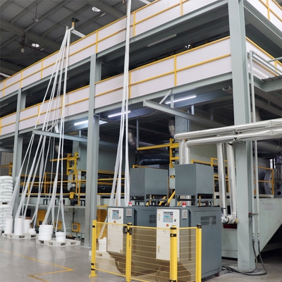 Automatic Nonwoven Fabric Production Machine Nonwoven Fiber Production Plant With Siemens AC Motor